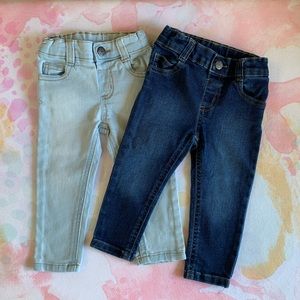 18M straight leg jeans with adjustable waist